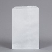 Flat Merchandise Bags. White Kraft